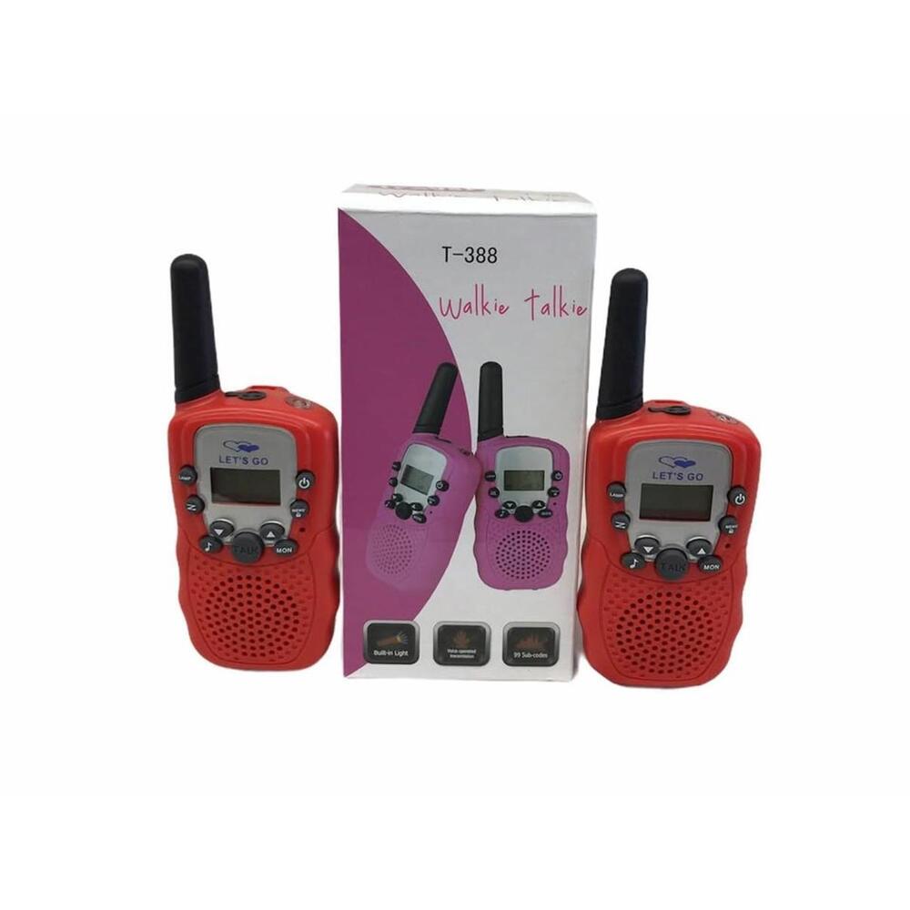 T-388 Walkie Talkie Set - 2 Pack Long Range Kids UHF 446MHz 8 Channel